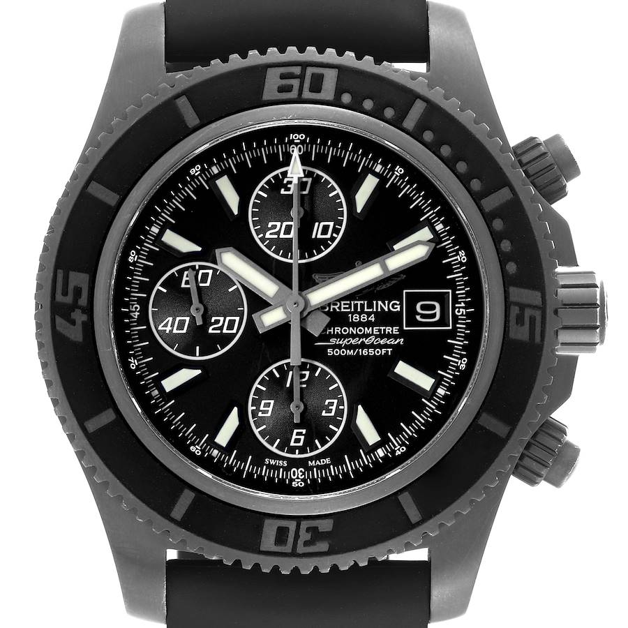Breitling SuperOcean II Black Dial PVD Steel Limited Edition Mens Watch M13341 SwissWatchExpo