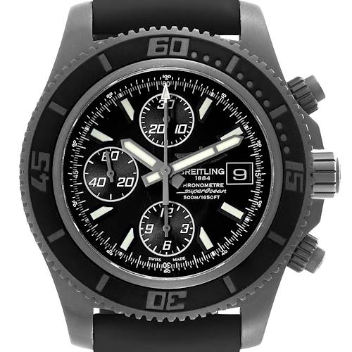 Photo of Breitling SuperOcean II Black Dial PVD Steel Limited Edition Mens Watch M13341