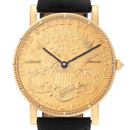 Photo of Corum 20 Dollars Double Eagle Yellow Gold Coin Year 1899 Mens Watch