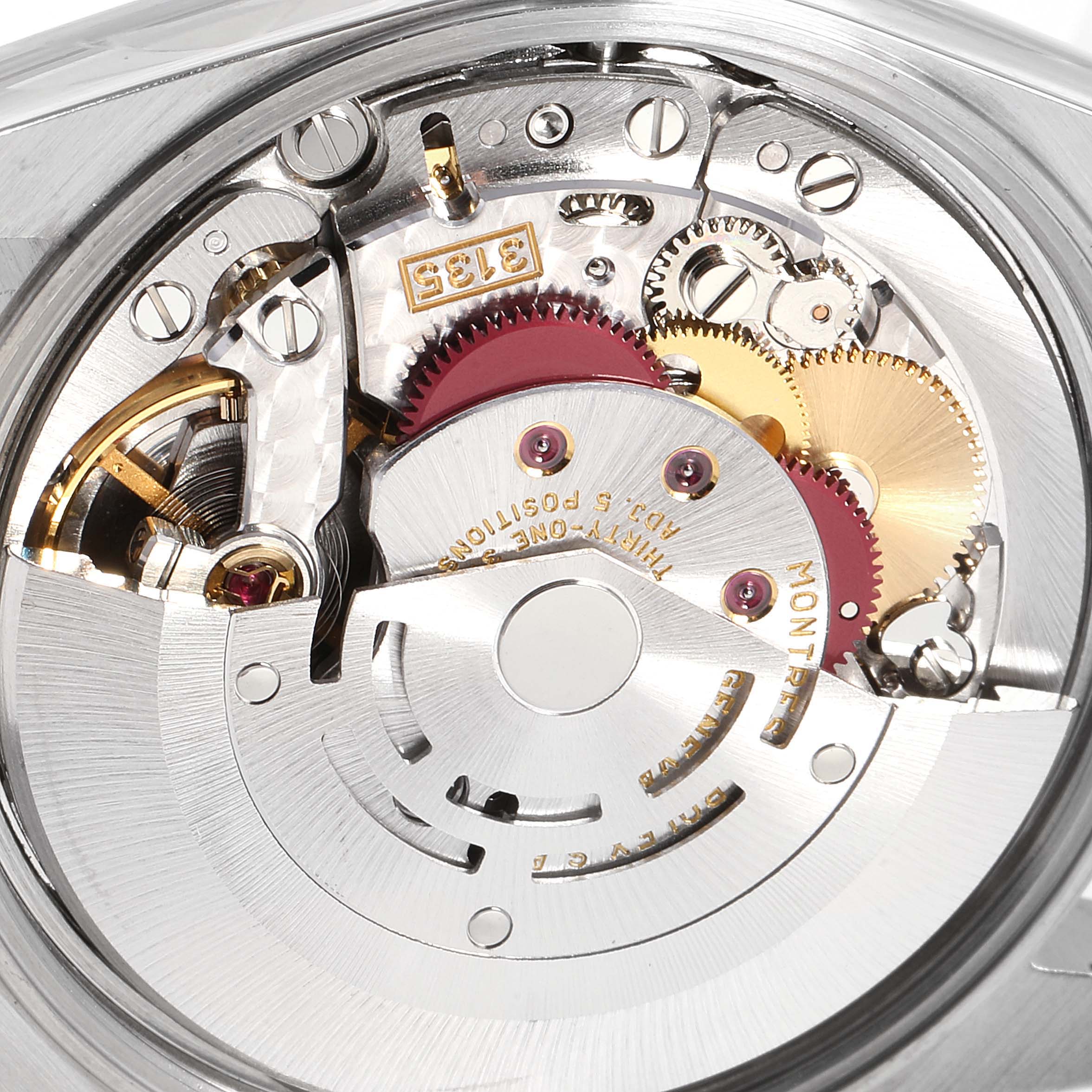 This image shows the internal movement mechanism of a Rolex Date 15200 Men's Stainless Steel Black Dial 15200 Men's Stainless Steel Black Dial model watch from a close-up angle.