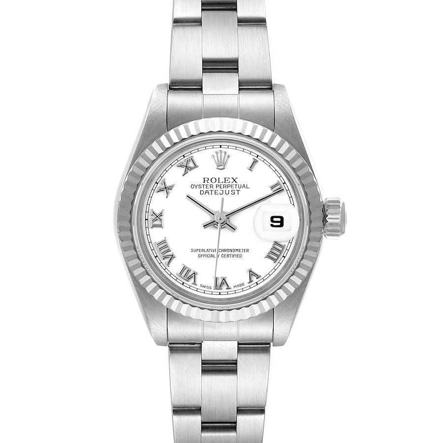 Rolex Datejust Steel White Gold Roman Dial Ladies Watch 79174 SwissWatchExpo