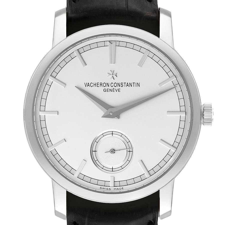 Vacheron Constantin Traditionnelle Silver Dial White Gold Mens Watch 82172 SwissWatchExpo