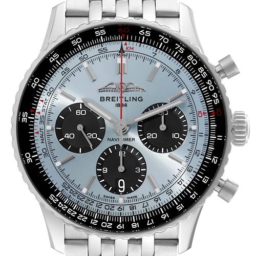 Photo of NOT FOR SALE Breitling Navitimer B01 Blue Dial Steel Mens Watch AB0138 Box Card PARTIAL PAYMENT