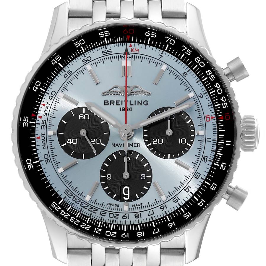 NOT FOR SALE Breitling Navitimer B01 Blue Dial Steel Mens Watch AB0138 Box Card PARTIAL PAYMENT SwissWatchExpo