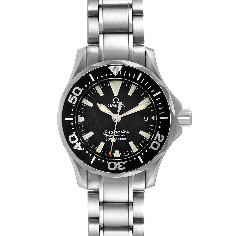 Omega Seamaster Diver 300M 28mm Steel Ladies Watch 2284.50.00 Box Card SwissWatchExpo