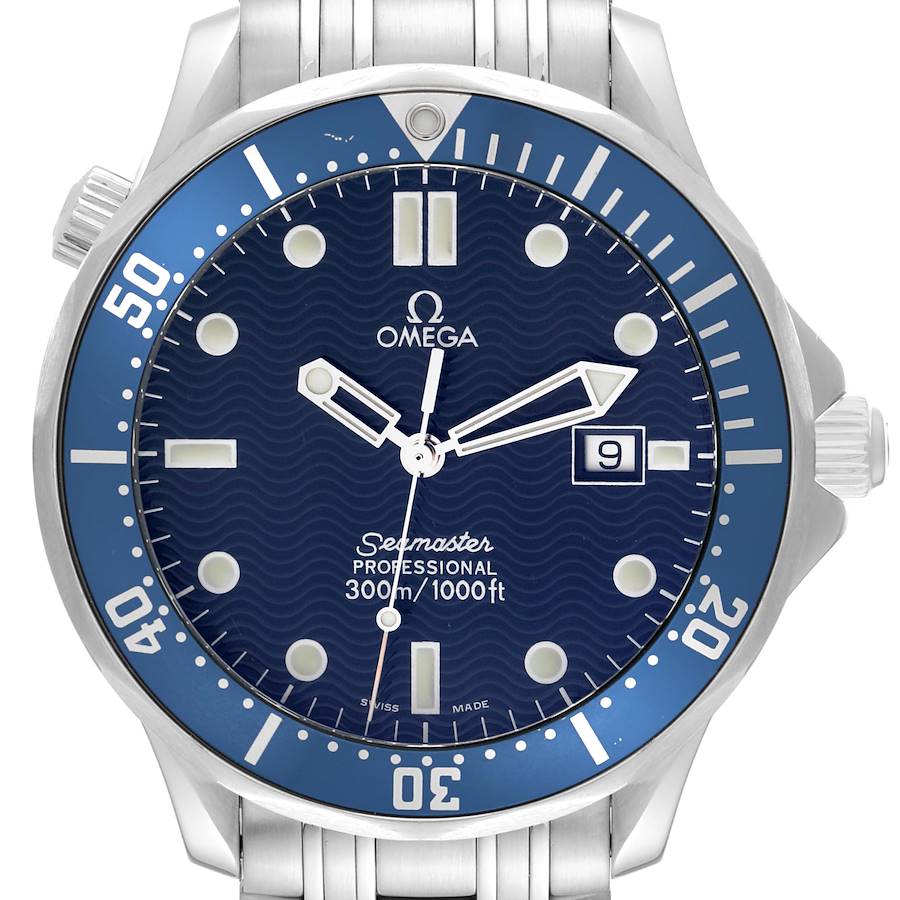 Omega Seamaster Diver James Bond Steel Mens Watch 2541.80.00 SwissWatchExpo