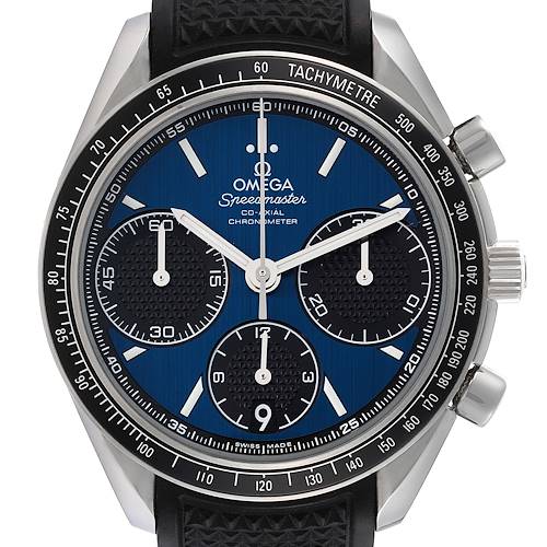 Photo of Omega Speedmaster Racing Blue Dial Watch 326.32.40.50.03.001 Box Card