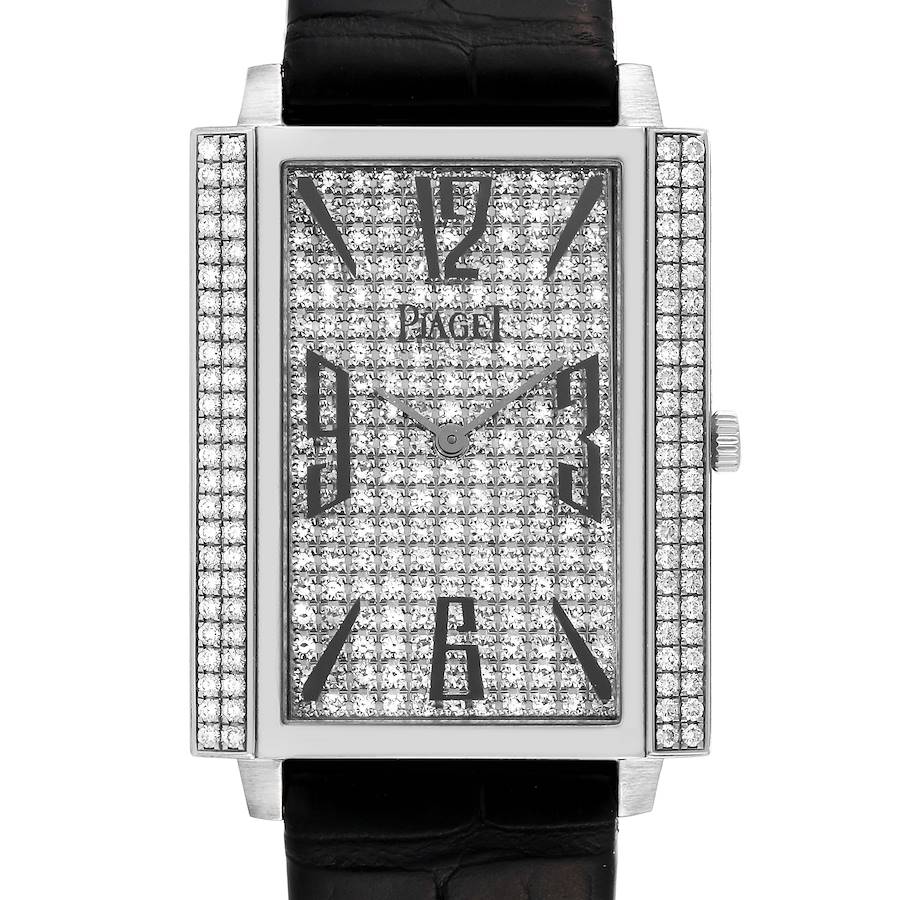 Piaget Black Tie White Gold Diamond Ladies Watch P10291 Card SwissWatchExpo