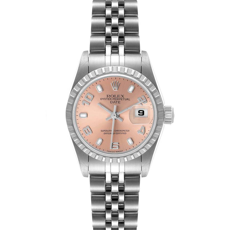 Rolex Date Salmon Dial Jubilee Bracelet Ladies Watch 79240 SwissWatchExpo