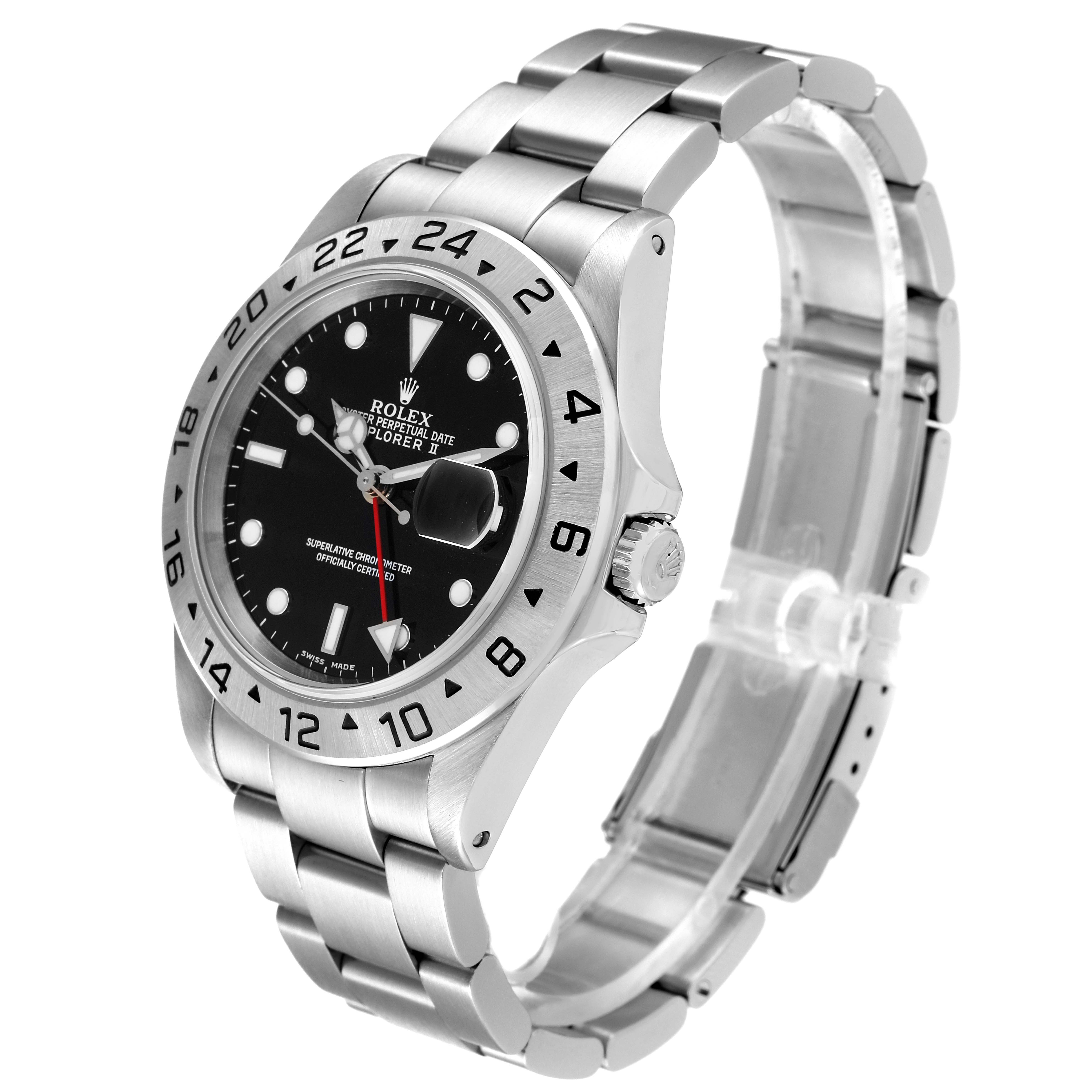 This image shows a Rolex Explorer 16570 Men
s Stainless Steel Black Dial 16570 Men
s Stainless Steel Black Dial watch from a 3/4 angle, highlighting the bezel, dial, crown, and bracelet.