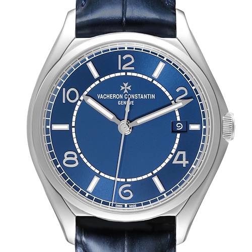 Photo of Vacheron Constantin Fifty Six Blue Dial Steel Mens Watch 4600E Card