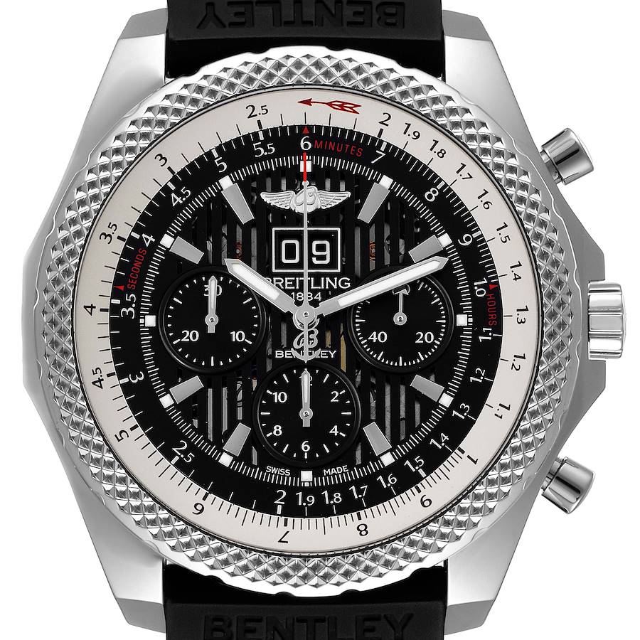 Breitling Bentley 6.75 Speed Black Dial Chronograph Mens Watch A44364 SwissWatchExpo