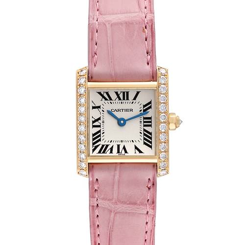 Photo of Cartier Tank Francaise Yellow Gold Diamond Ladies Watch WE100151