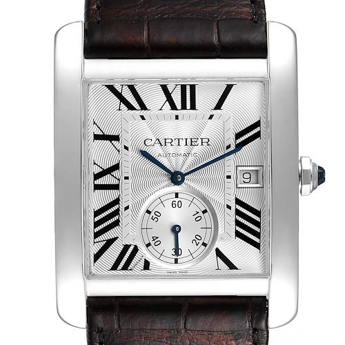 Photo of Cartier Tank MC Silver Dial Automatic Steel Mens Watch W5330003