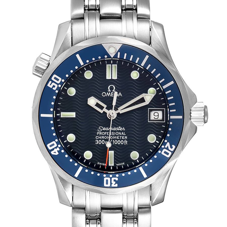 Omega Seamaster Bond 36 Midsize Blue Dial Steel Mens Watch 2551.80.00 SwissWatchExpo