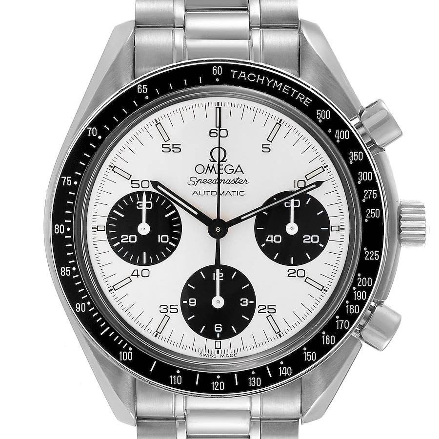 Omega Speedmaster Reduced Marui LE Silver Dial Mens Watch 3510.21.00 SwissWatchExpo