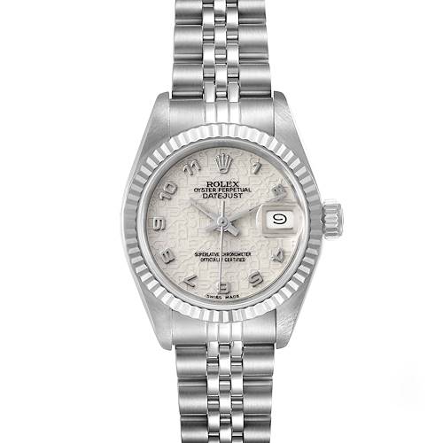 Photo of Rolex Datejust Steel White Gold Jubilee Anniversary Dial Ladies Watch 69174