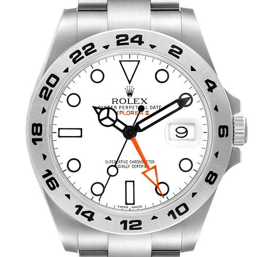 Photo of Rolex Explorer II 42 Steel Polar White Dial Steel Mens Watch 216570