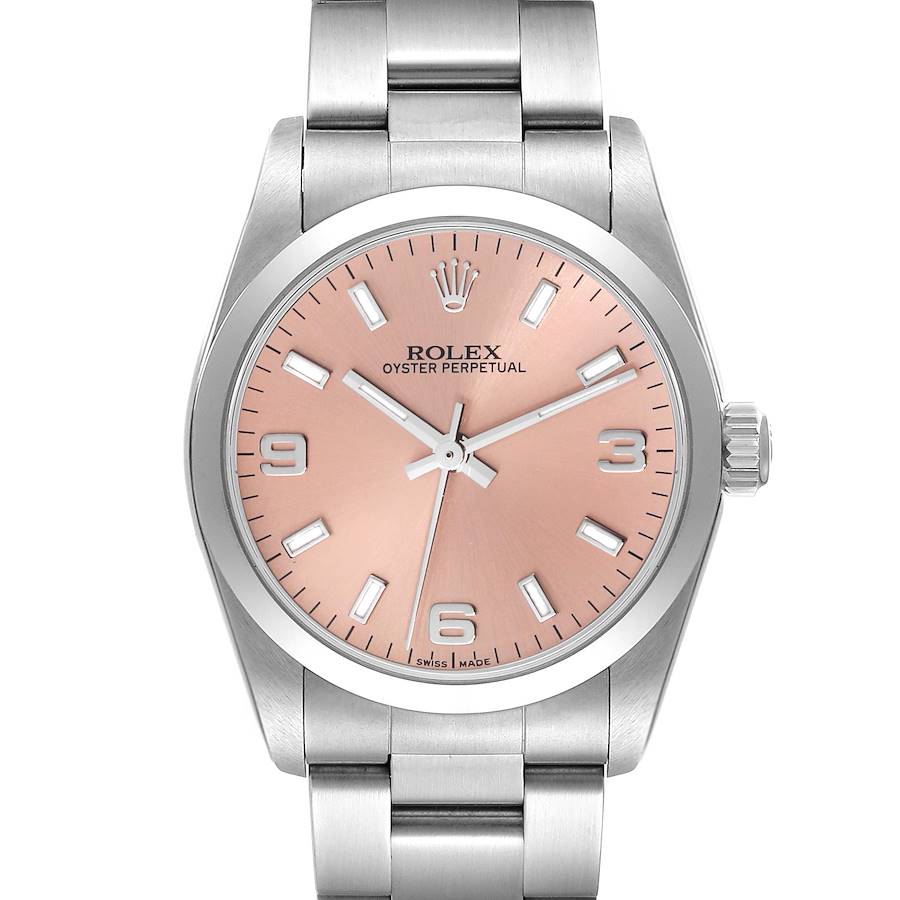 *NOT FOR SALE* Rolex Oyster Perpetual Midsize Salmon Dial Steel Ladies Watch 77080 (Partial Payment) SwissWatchExpo