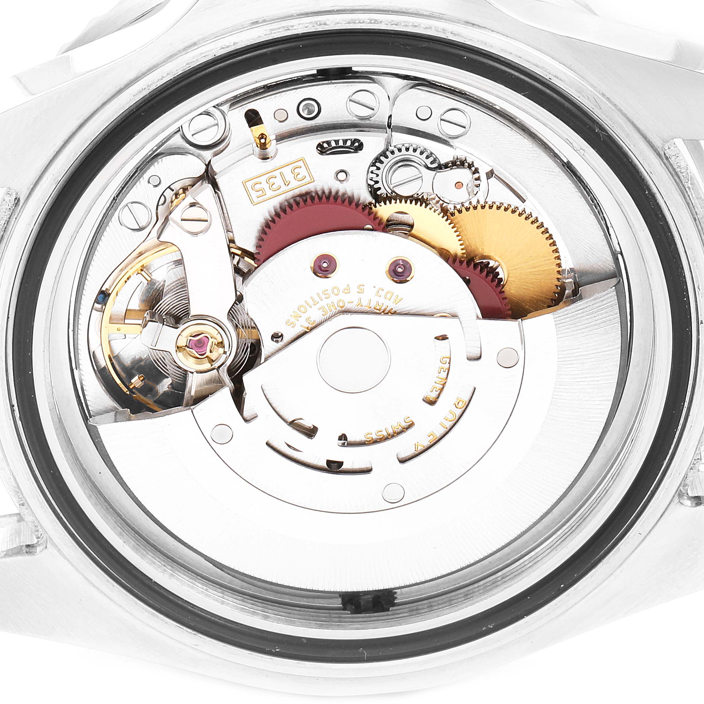 This image shows the internal mechanical parts and movement of a Rolex Sea-Dweller 16600 Men
s Stainless Steel Black Dial 16600 Men
s Stainless Steel Black Dial watch from the back angle.