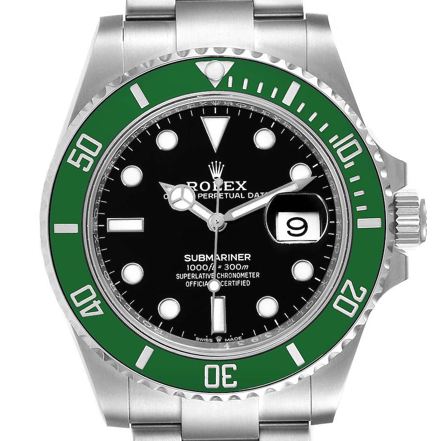 Rolex Submariner Green Kermit Cerachrom Mens Watch 126610LV Box Card SwissWatchExpo