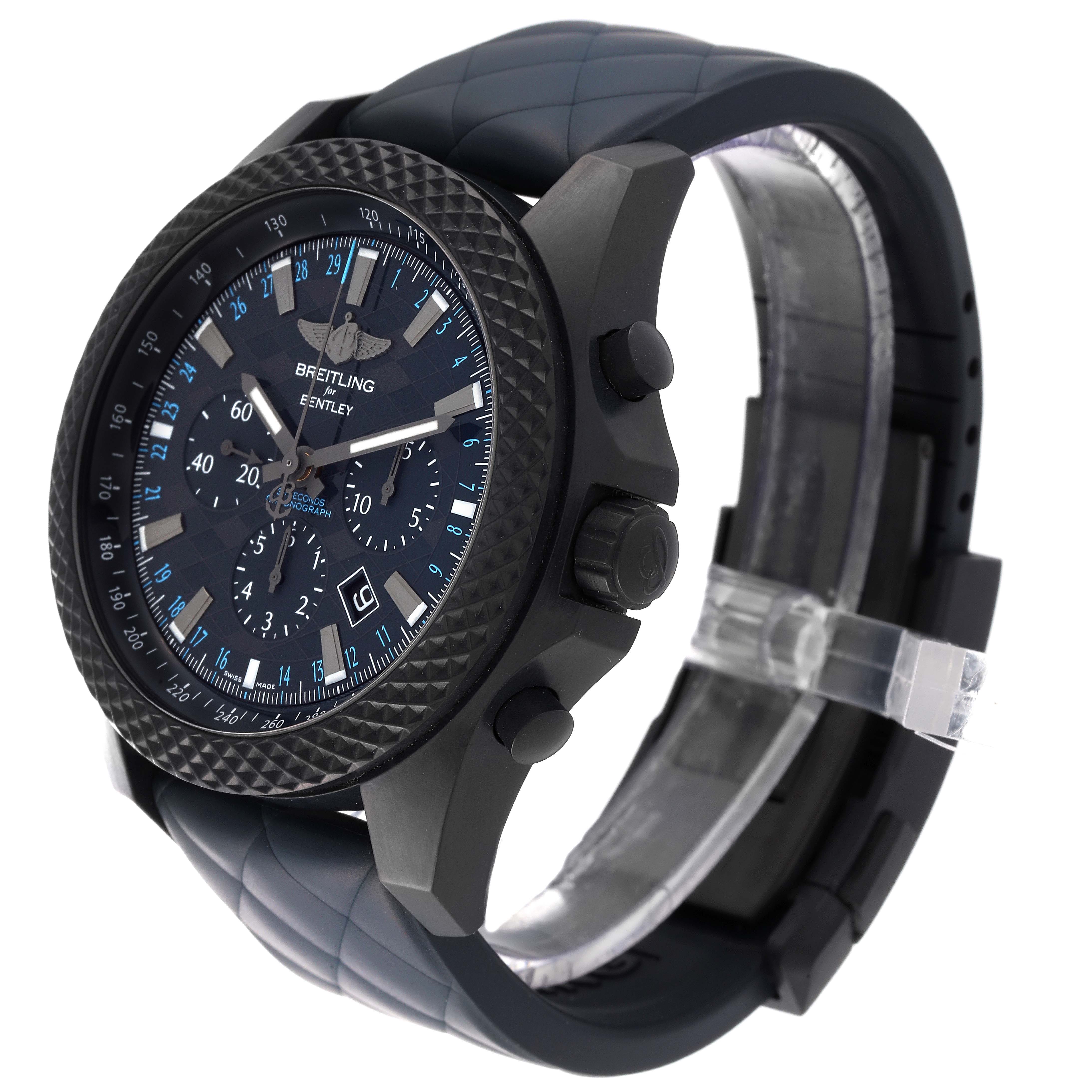 Breitling レザーケース ブラック Breitling Bentley GT Dark Sapphire Limited Edition Watch