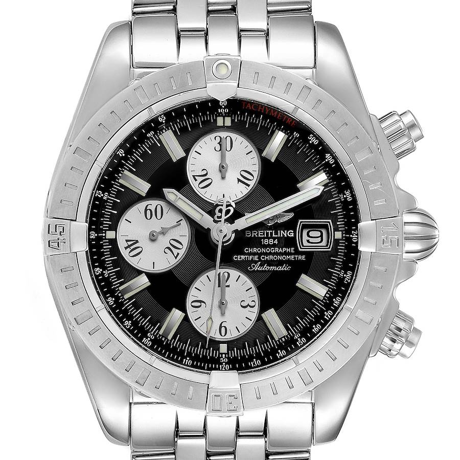 NOT FOR SALE Breitling Chronomat Evolution Steel Black Dial Steel Mens Watch A13356 PARTIAL PAYMENT SwissWatchExpo