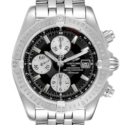 Photo of NOT FOR SALE Breitling Chronomat Evolution Steel Black Dial Steel Mens Watch A13356 PARTIAL PAYMENT