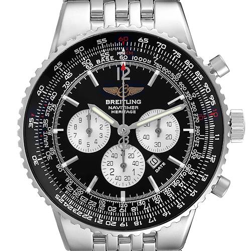 Photo of Breitling Navitimer Heritage Black Dial Steel Mens Watch A35350