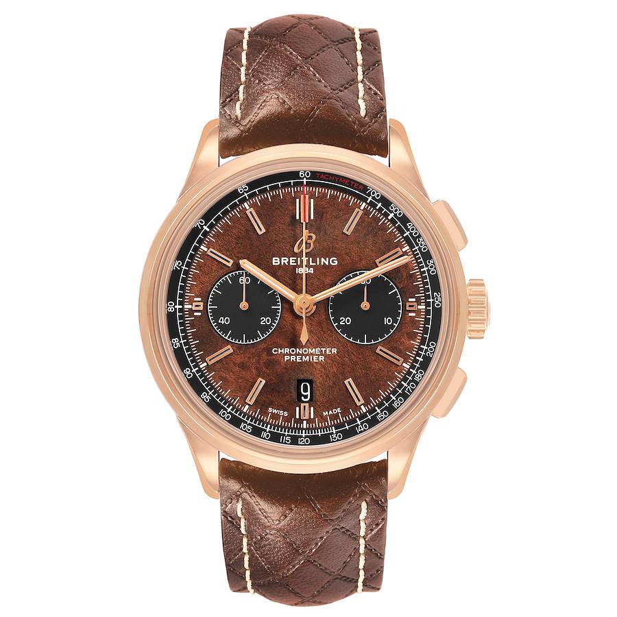 Buy Breitling Premier Watch Rose Gold RB0118 | SwissWatchExpo