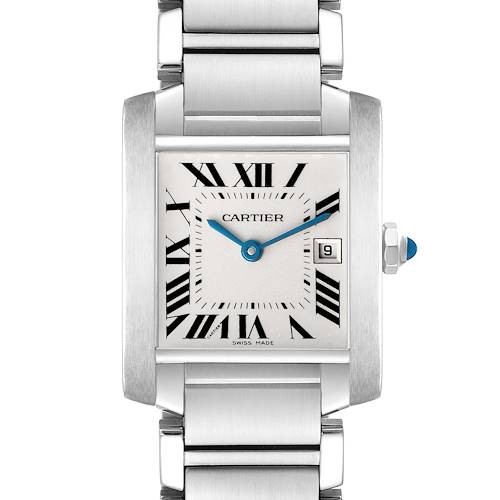Photo of Cartier Tank Francaise Midsize Steel Silver Dial Ladies Watch W51011Q3