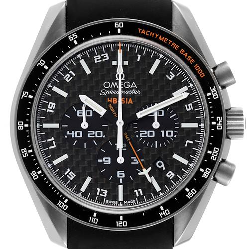 Photo of Omega Speedmaster HB-SIA GMT Titanium Watch 321.92.44.52.01.001 Box Card