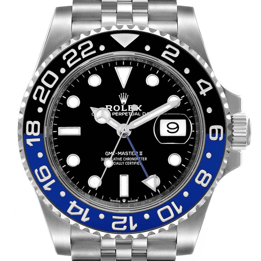 Rolex GMT Master II Black Blue Batman Jubilee Mens Watch 126710 Unworn SwissWatchExpo