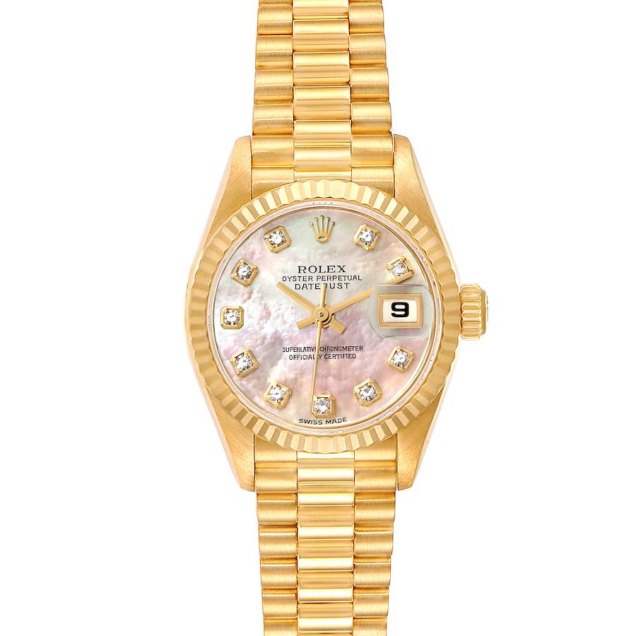 Rolex President Yellow Gold MOP Diamond Ladies Watch 79178 SwissWatchExpo