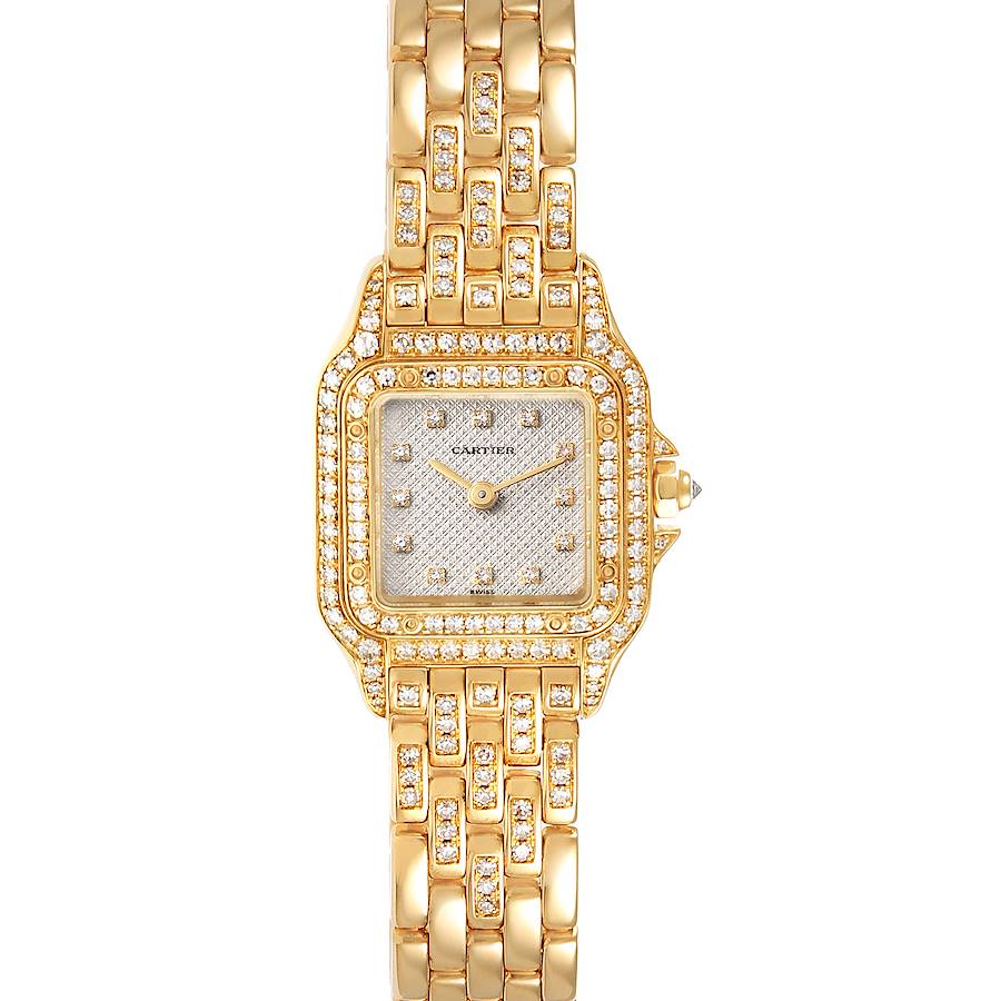 Cartier Panthere 18k Yellow Gold Diamonds Ladies Watch 1280 SwissWatchExpo
