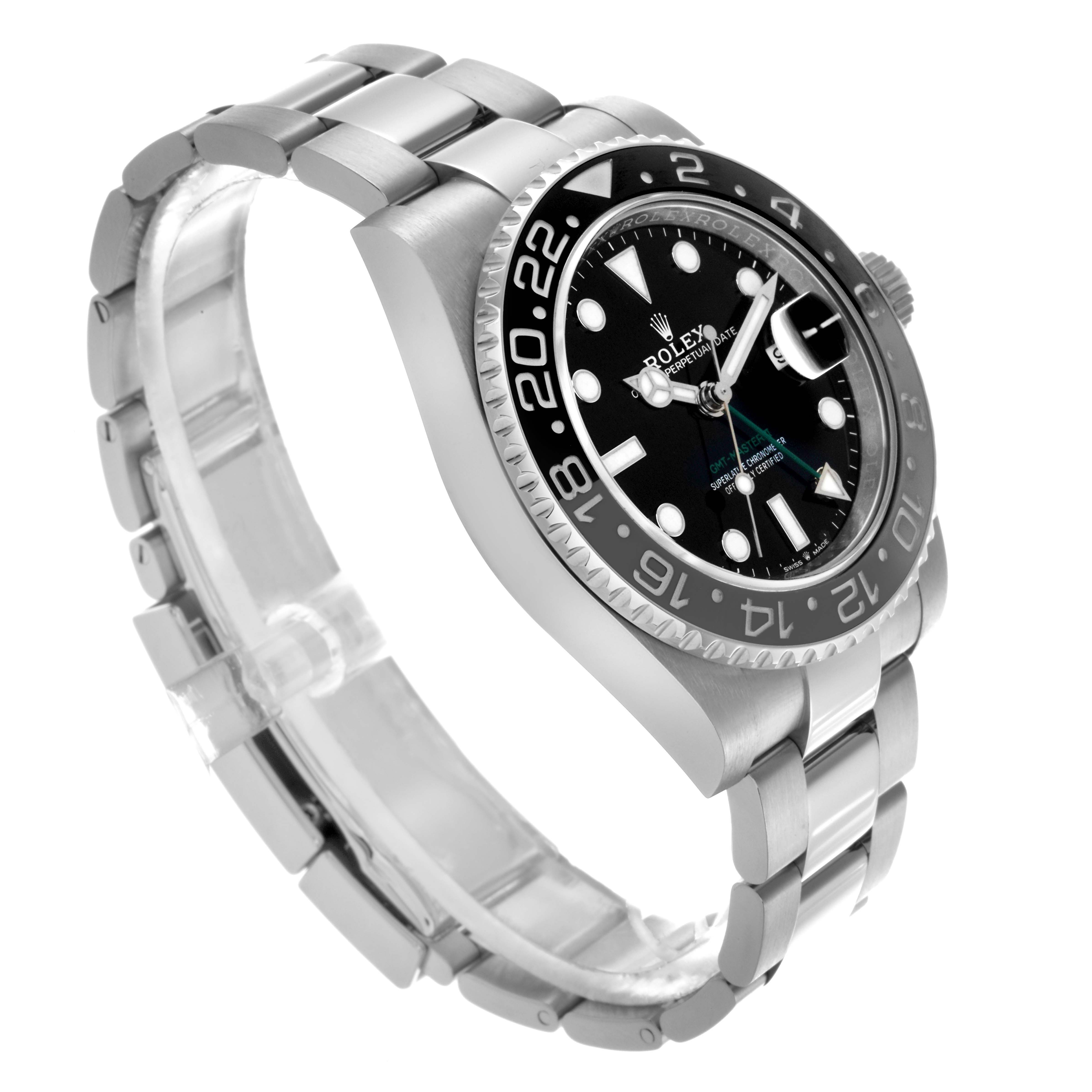 NANA921 BNIB Rolex GMT Master II 126710GRNR Jubilee Black / Grey