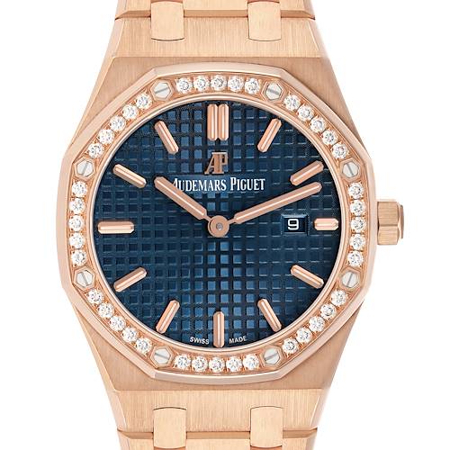 Photo of Audemars Piguet Royal Oak 33 Rose Gold Diamond Ladies Watch 67651OR