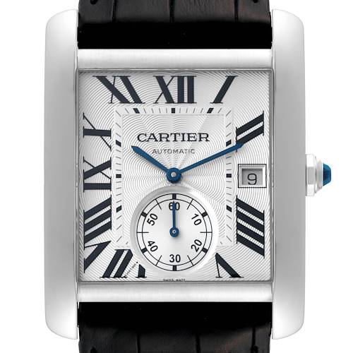Photo of Cartier Tank MC Silver Dial Steel Mens Watch W5330003