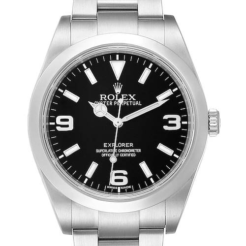 Photo of Rolex Explorer I 39mm Automatic Steel Mens Watch 214270 Box Card
