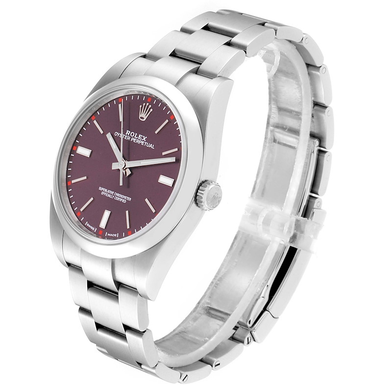 Rolex oyster perpetual red grape 39mm sale