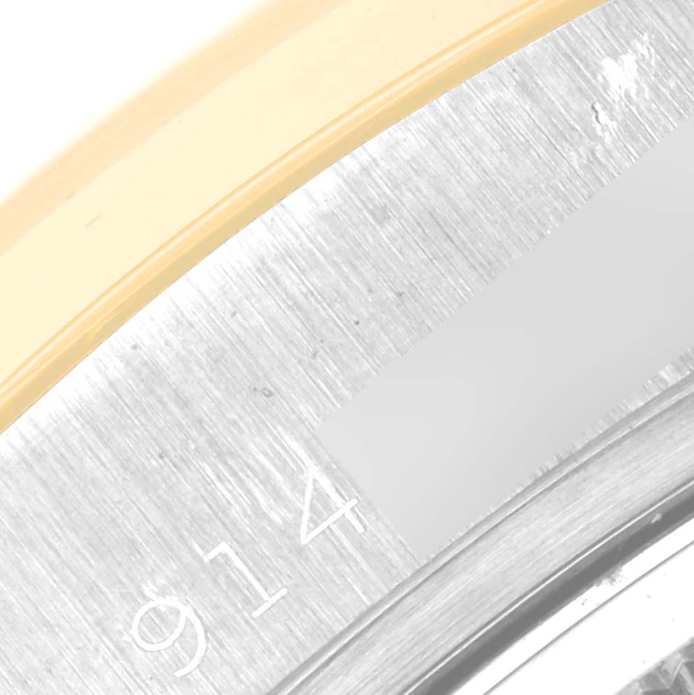 This image shows a close-up angle of the case and bezel for the President model by Rolex.