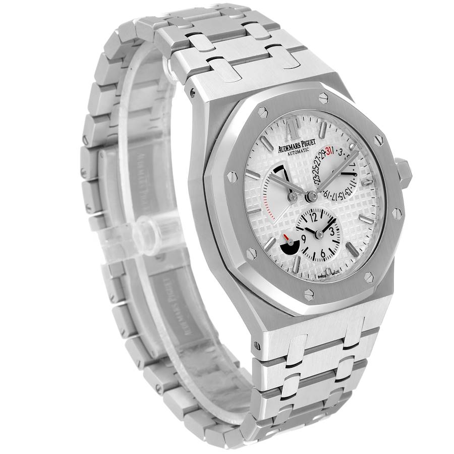 Audemars Piguet Royal Oak Dual Time Power Reserve Steel Mens Watch