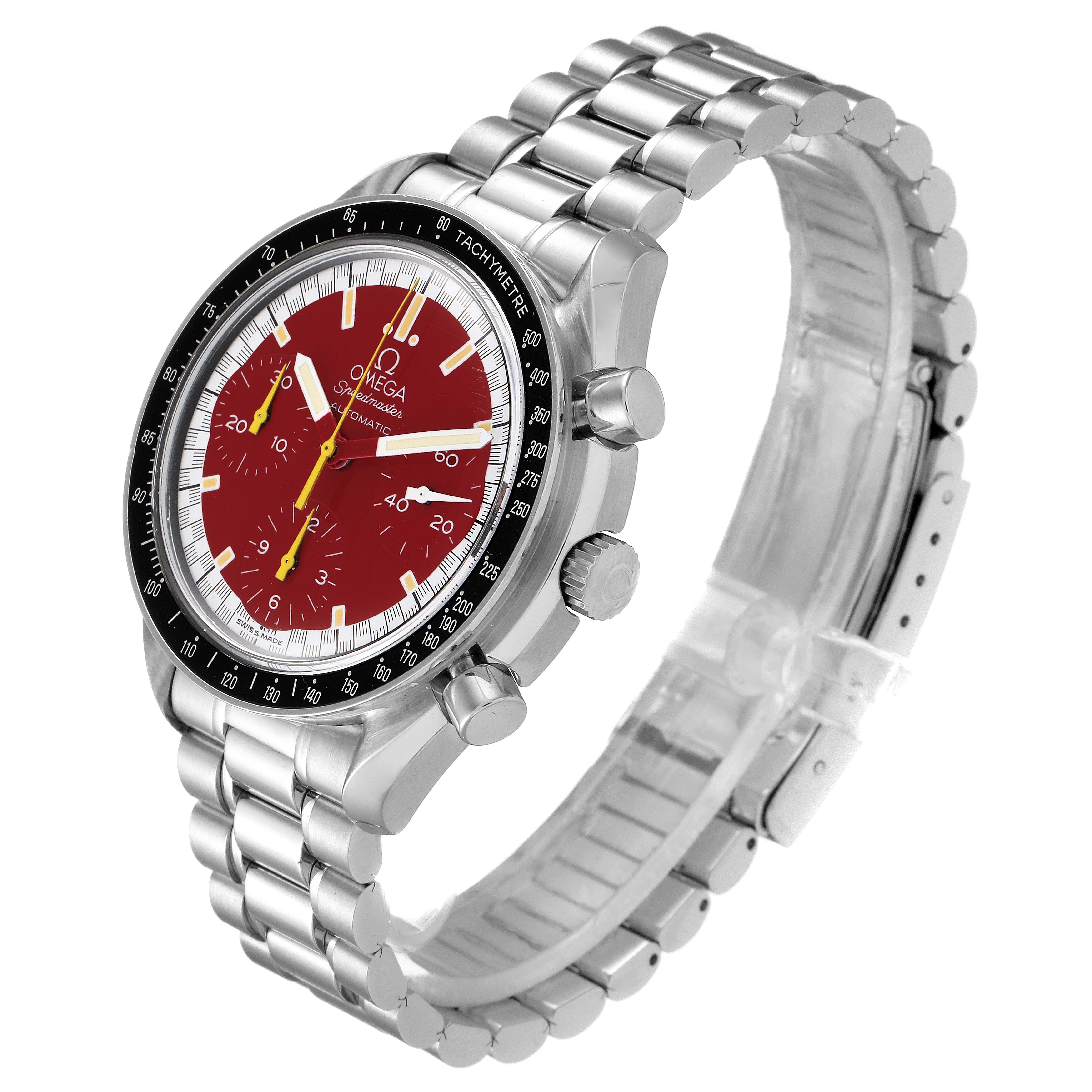 omega speedmaster schumacher red