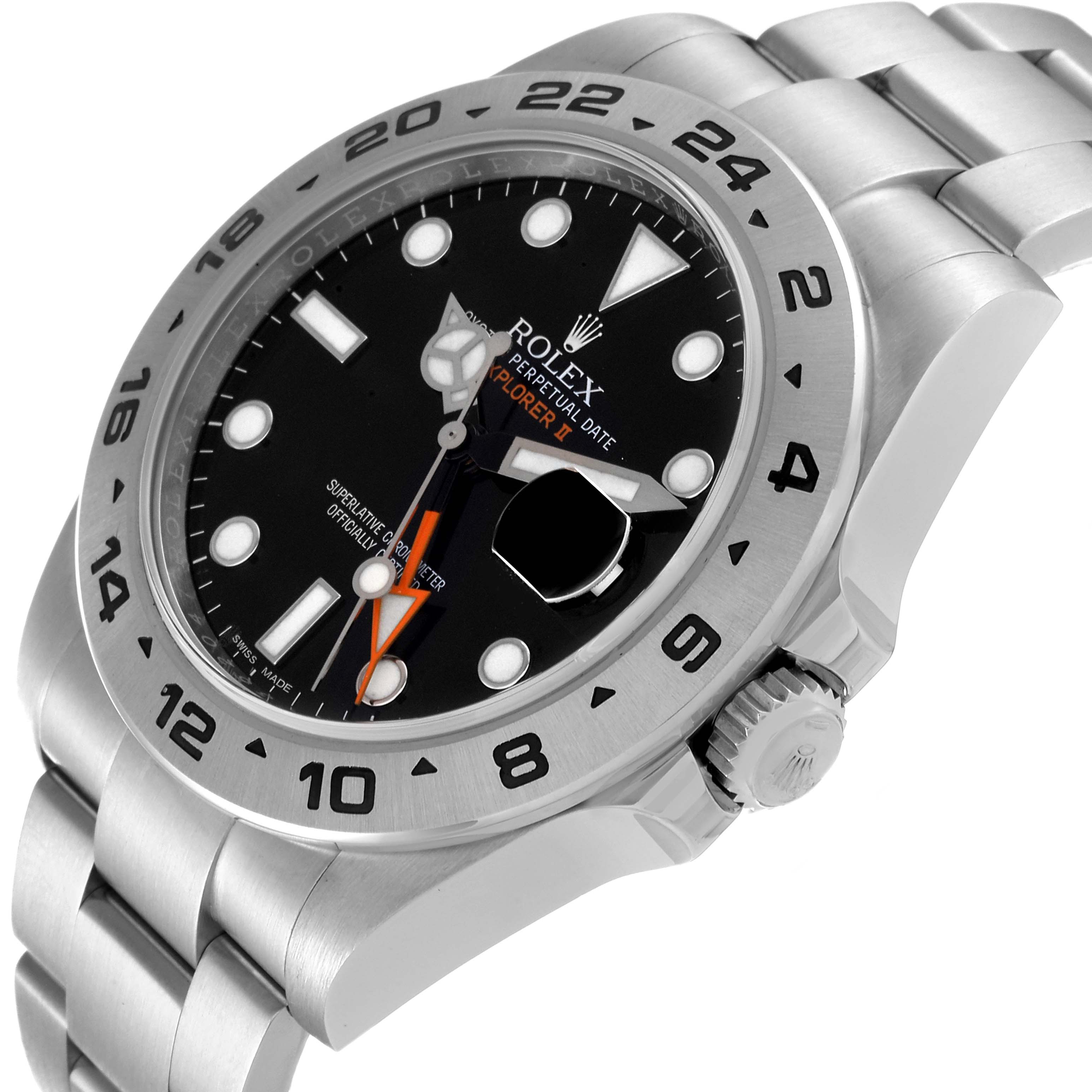 The image shows a side and front angle of a Rolex Explorer 216570 Men
s Stainless Steel Black Dial 216570 Men
s Stainless Steel Black Dial model, displaying its face, bezel, crown, and bracelet.