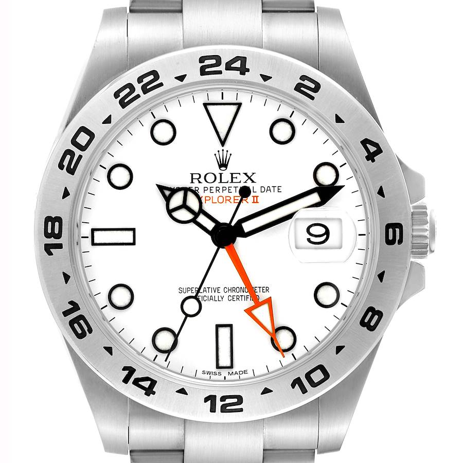 NOT FOR SALE Rolex Explorer II White Dial Orange Hand Steel Mens Watch 216570 Box Card PARTIAL PAYMENT SwissWatchExpo