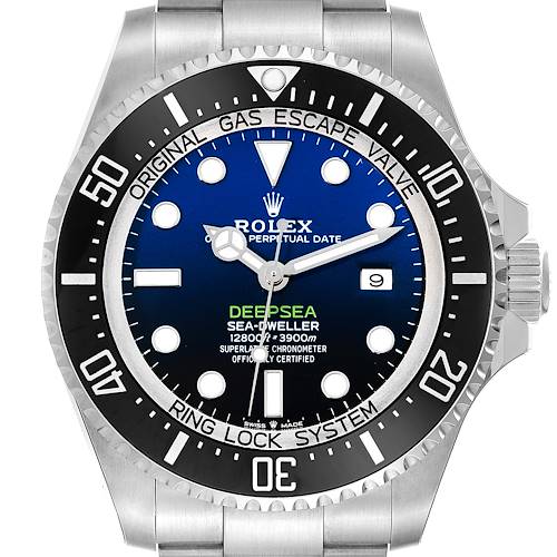 Photo of Rolex Seadweller Deepsea 44 Cameron D-Blue Dial Steel Mens Watch 126660 Box Card