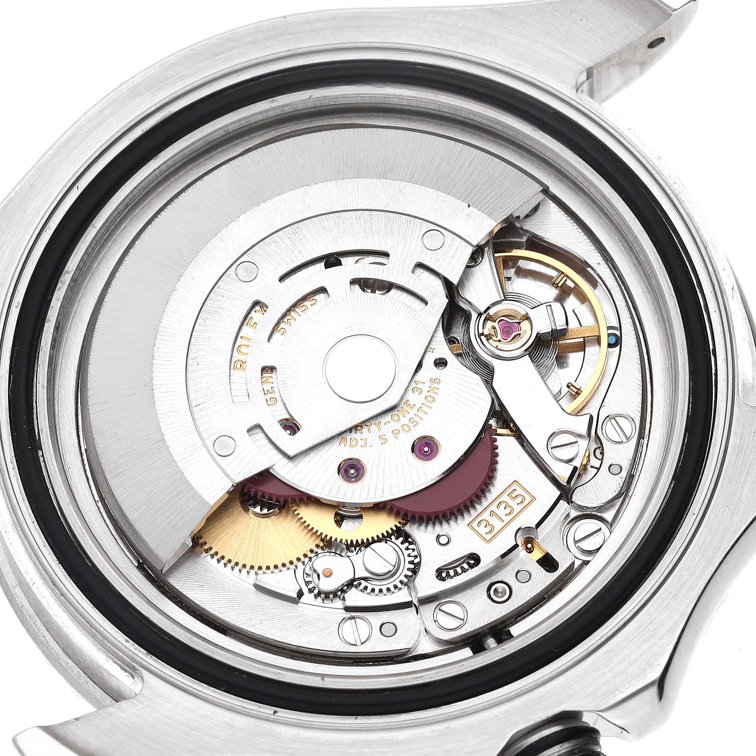 The image shows a close-up, internal view of the movement mechanism in a Rolex Yacht-Master 16622 Men's Stainless Steel Silver Dial 16622 Men's Stainless Steel Silver Dial watch.