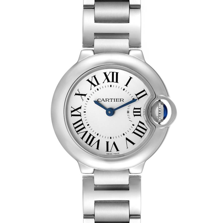Cartier Ballon Bleu Silver Dial Quartz Steel Ladies Watch W69010Z4 SwissWatchExpo