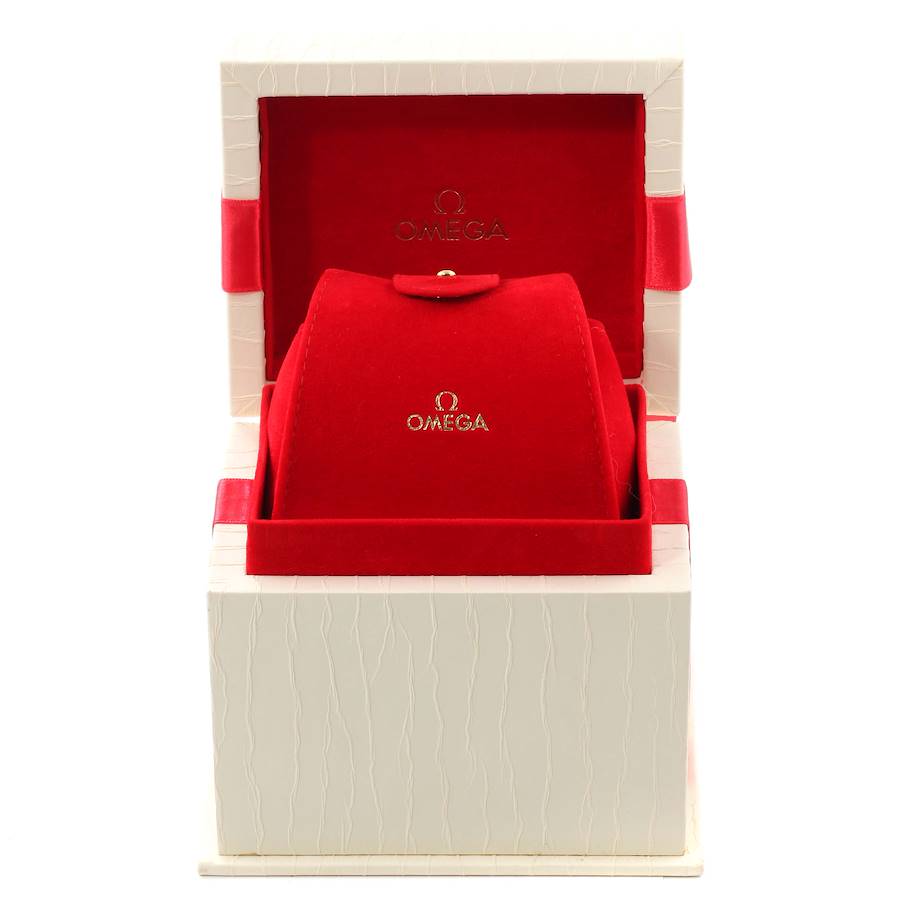 Omega Stainless Steel Ladies Watch with Red Velvet Box Vintage Omega 925 Silver Watch Box main image 3