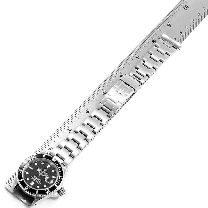 Rolex Submariner 40mm Black Dial Steel Mens Watch 16610 Box Papers SwissWatchExpo